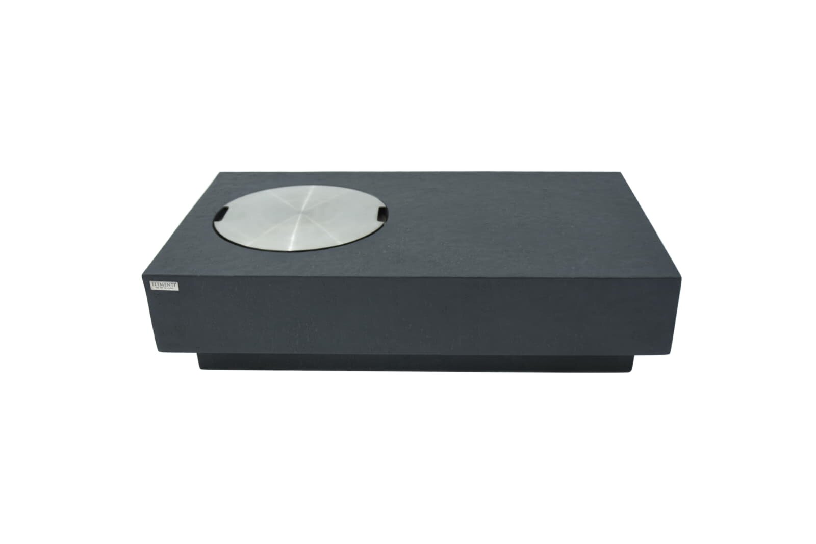 Loungetisch mit Gas Feuerstelle Elementi Metropolis, dunkelgrau