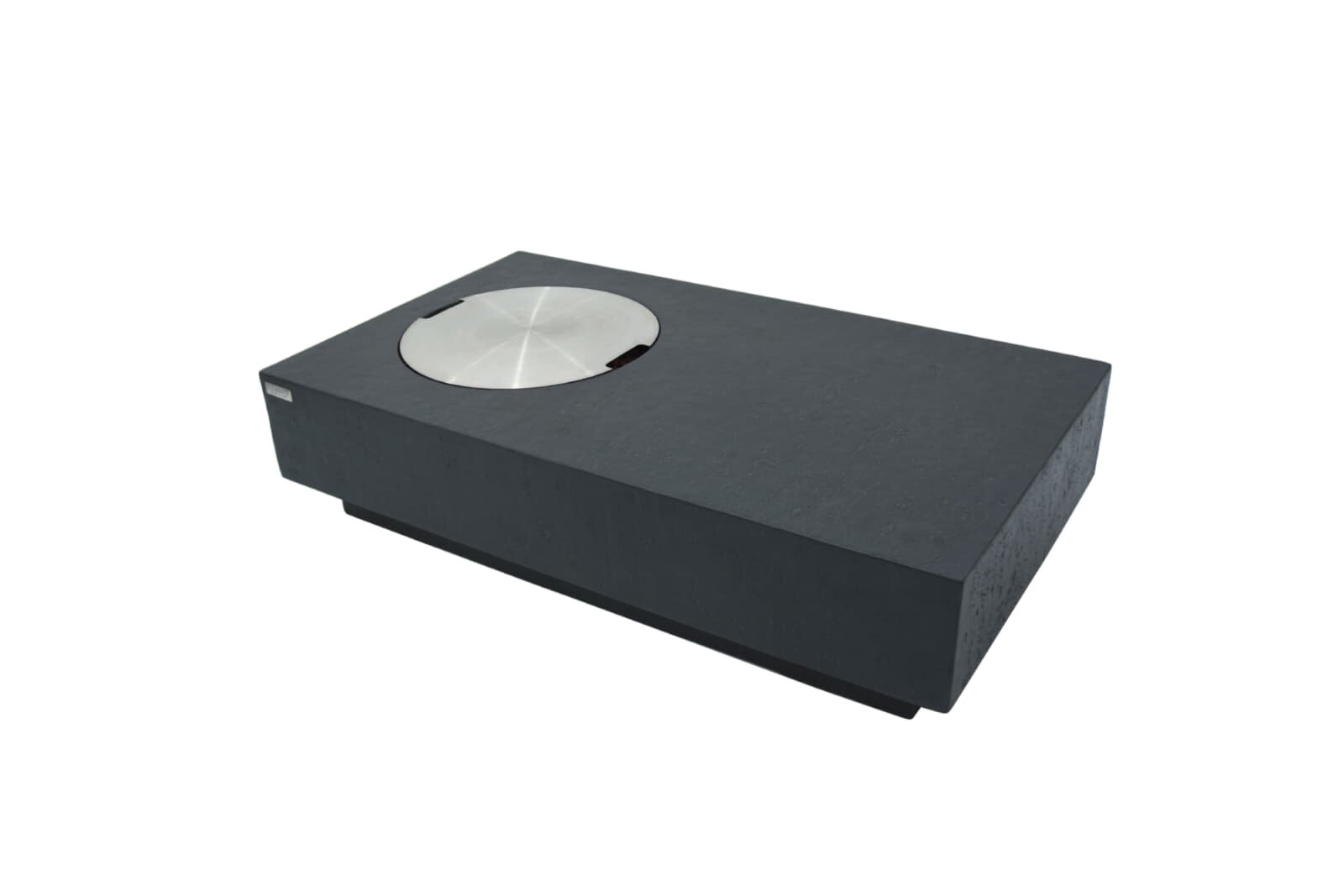 Loungetisch mit Gas Feuerstelle Elementi Metropolis, dunkelgrau