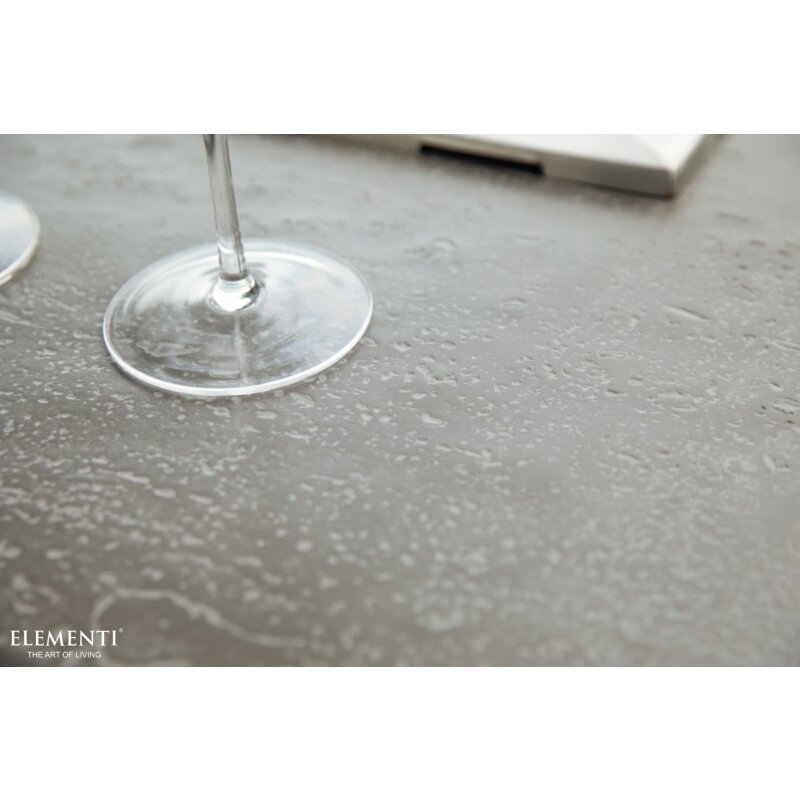 Loungetisch mit Gas Feuerstelle Elementi Hampton, hellgrau