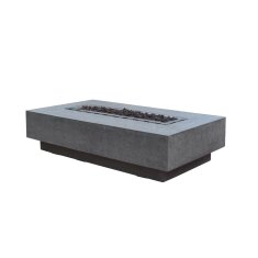 Loungetisch mit Gas Feuerstelle Elementi Hampton, hellgrau