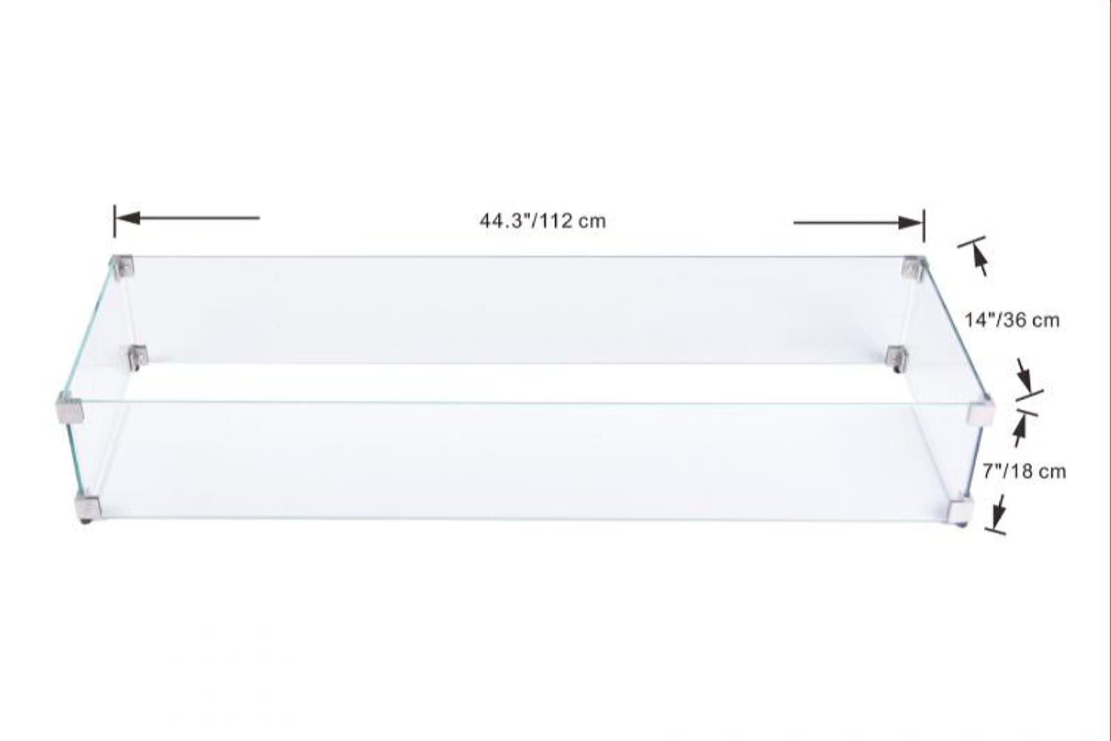 Elementi rechteckiger Windschutz für Hampton, Varna, Valencia, Granville, Sonoma