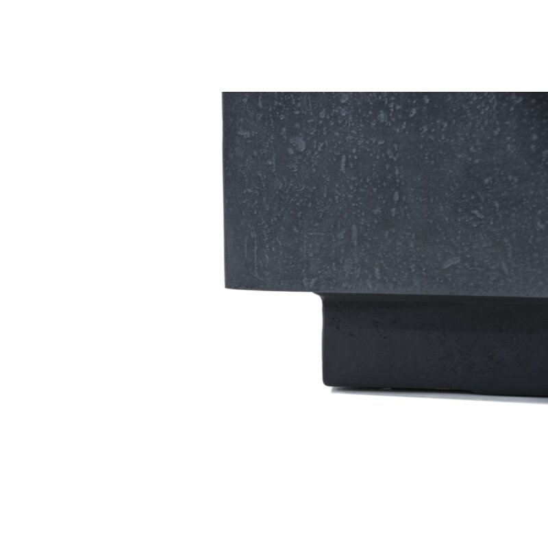 Loungetisch mit Gas Feuerstelle Elementi Hampton, dunkelgrau