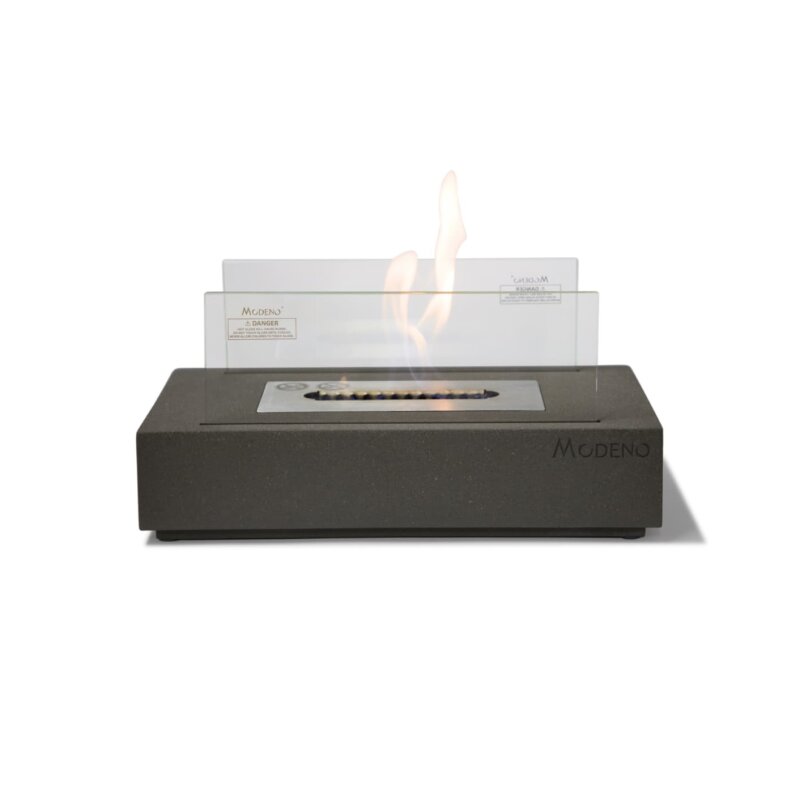 Bio-Ethanol Tischfeuerstelle Modeno Kira, dunkelgrau