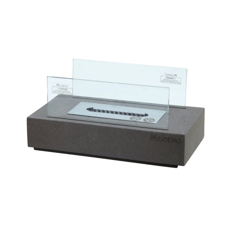 Bio-Ethanol Tischfeuerstelle Modeno Kira, dunkelgrau