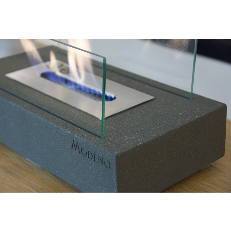 Bio-Ethanol Tischfeuerstelle Modeno Kira, dunkelgrau