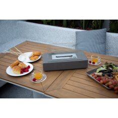 Bio-Ethanol Tischfeuerstelle Modeno Kira, dunkelgrau