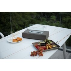 Bio-Ethanol Tischfeuerstelle Modeno Kira, dunkelgrau