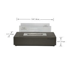 Bio-Ethanol Tischfeuerstelle Modeno Kira, dunkelgrau