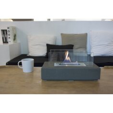 Bio-Ethanol Tischfeuerstelle Modeno Kira, dunkelgrau