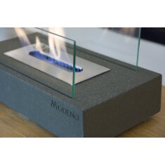 Bio-Ethanol Tischfeuerstelle Modeno Kira, dunkelgrau