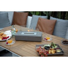 Bio-Ethanol Tischfeuerstelle Modeno Kira, dunkelgrau