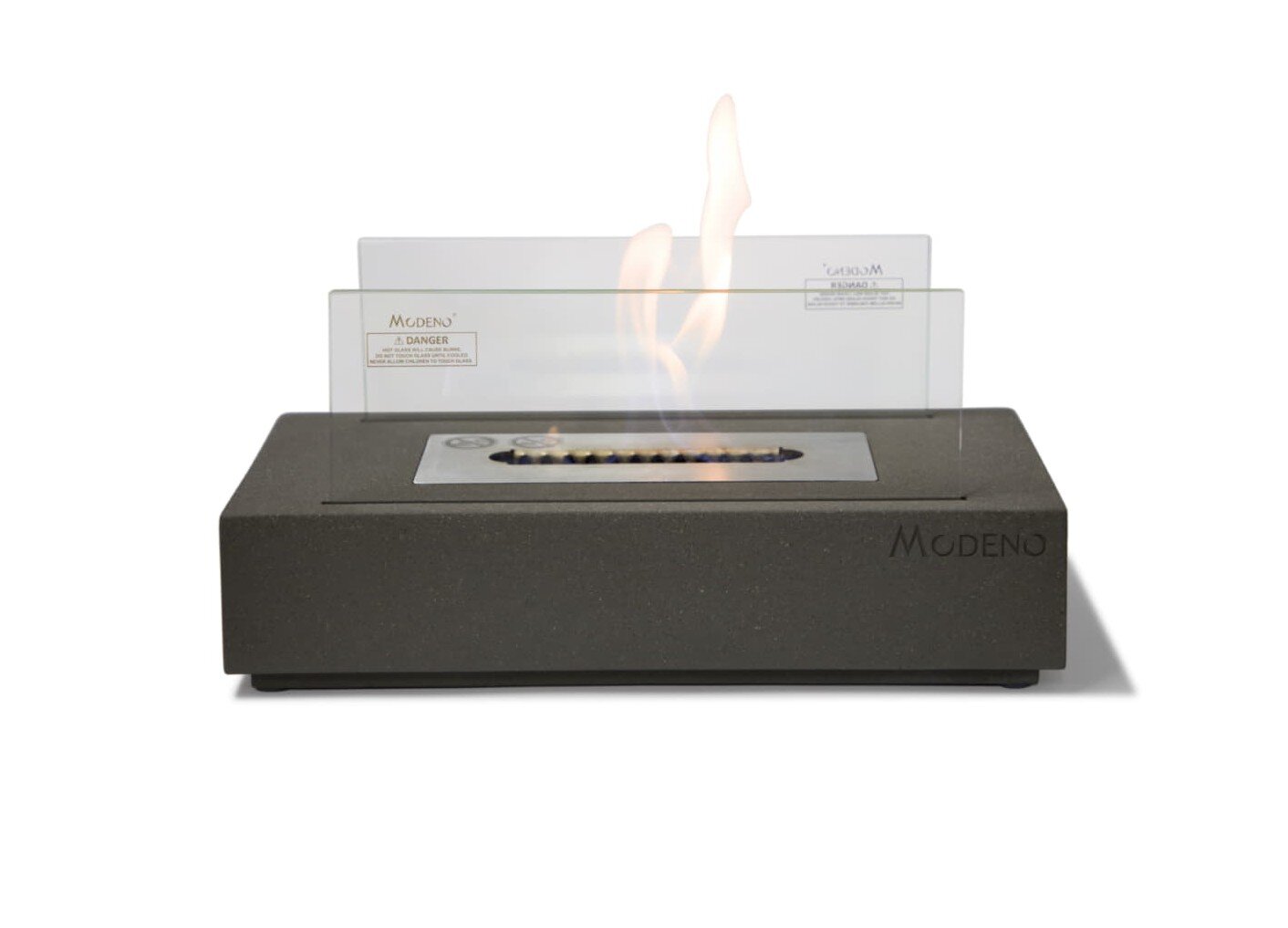 Bio-Ethanol Tischfeuerstelle Modeno Kira, dunkelgrau