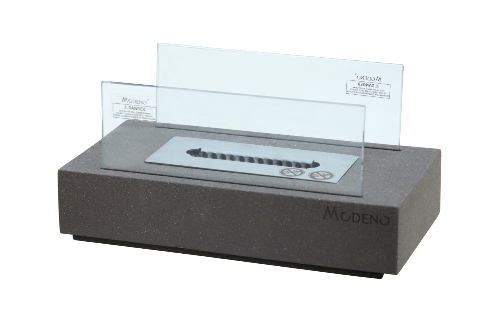 Bio-Ethanol Tischfeuerstelle Modeno Kira, dunkelgrau