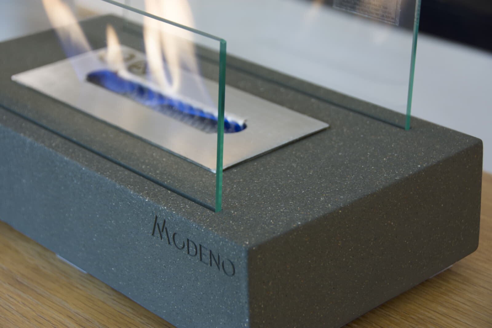 Bio-Ethanol Tischfeuerstelle Modeno Kira, dunkelgrau