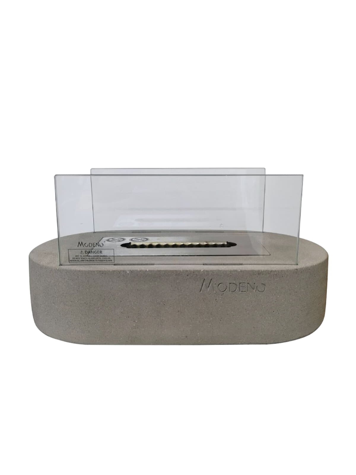 Bio-Ethanol Tischfeuerstelle Modeno Luspa, hellgrau