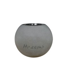 Bio-Ethanol Tischfeuerstelle Modeno Paffu, hellgrau