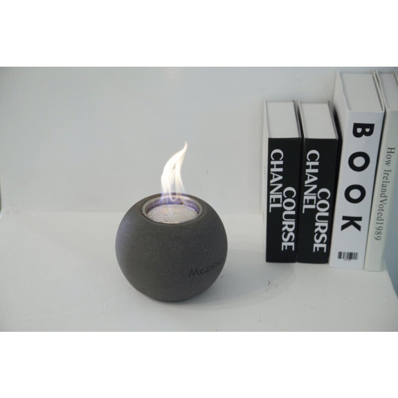Bio-Ethanol Tischfeuerstelle Modeno Paffu, dunkelgrau