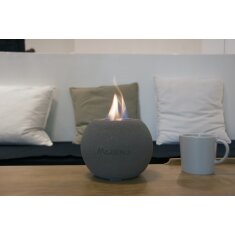 Bio-Ethanol Tischfeuerstelle Modeno Paffu, dunkelgrau