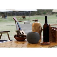 Bio-Ethanol Tischfeuerstelle Modeno Paffu, dunkelgrau