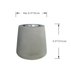 Bio-Ethanol Tischfeuerstelle Modeno Entta, hellgrau