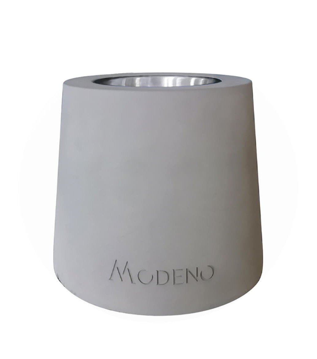 Bio-Ethanol Tischfeuerstelle Modeno Entta, hellgrau