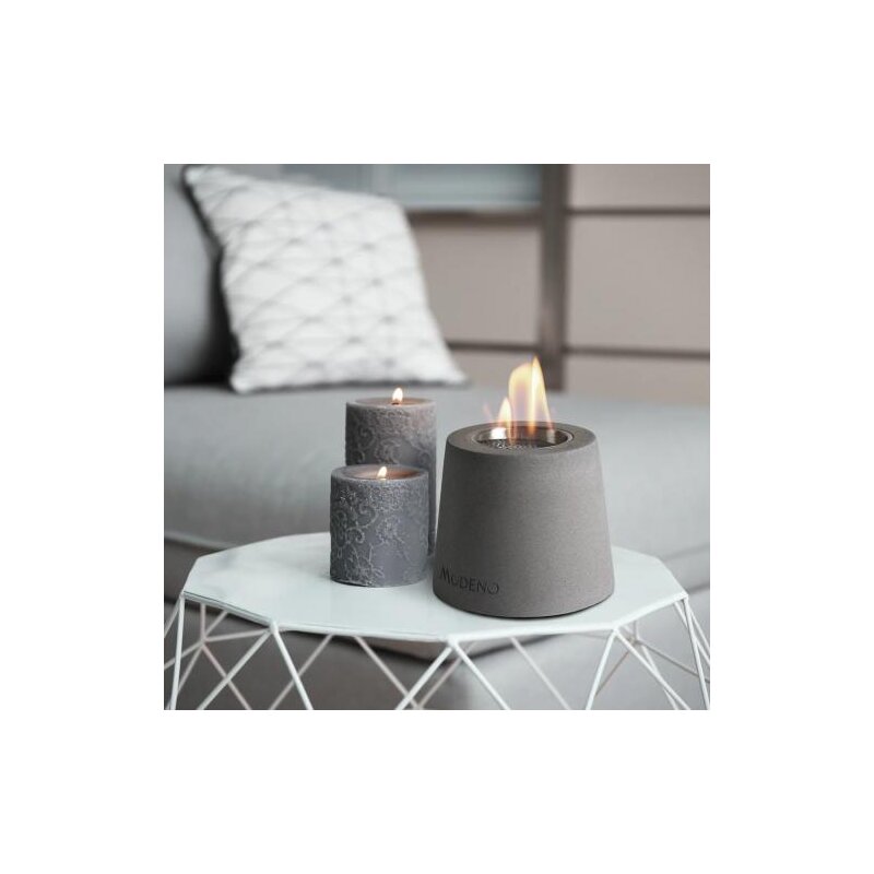 Bio-Ethanol Tischfeuerstelle Modeno Entta, dunkelgrau