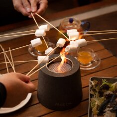 Bio-Ethanol Tischfeuerstelle Modeno Entta, dunkelgrau