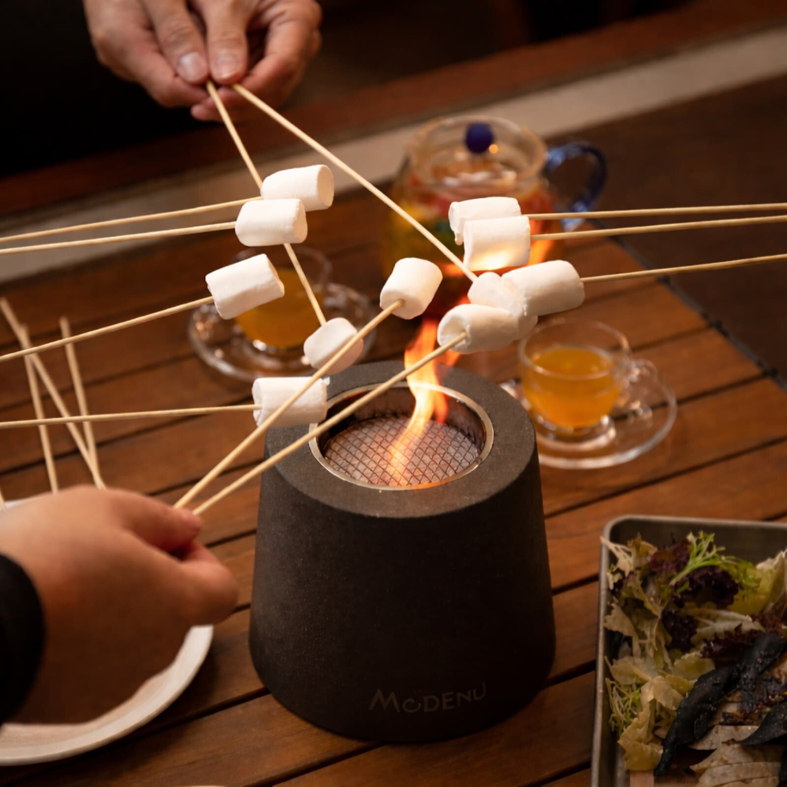 Bio-Ethanol Tischfeuerstelle Modeno Entta, dunkelgrau