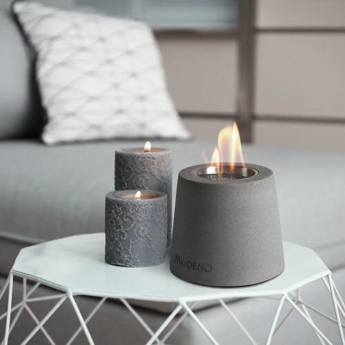 Bio-Ethanol Tischfeuerstelle Modeno Entta, dunkelgrau