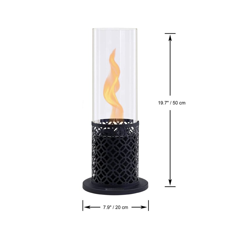 Bio-Ethanol Tischfeuerstelle Modeno Vornado, schwarz