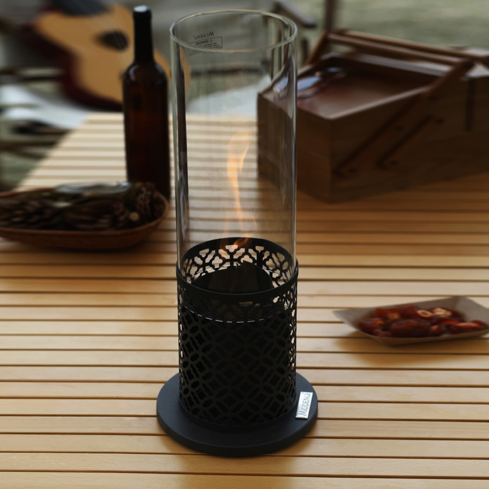 Bio-Ethanol Tischfeuerstelle Modeno Vornado, schwarz