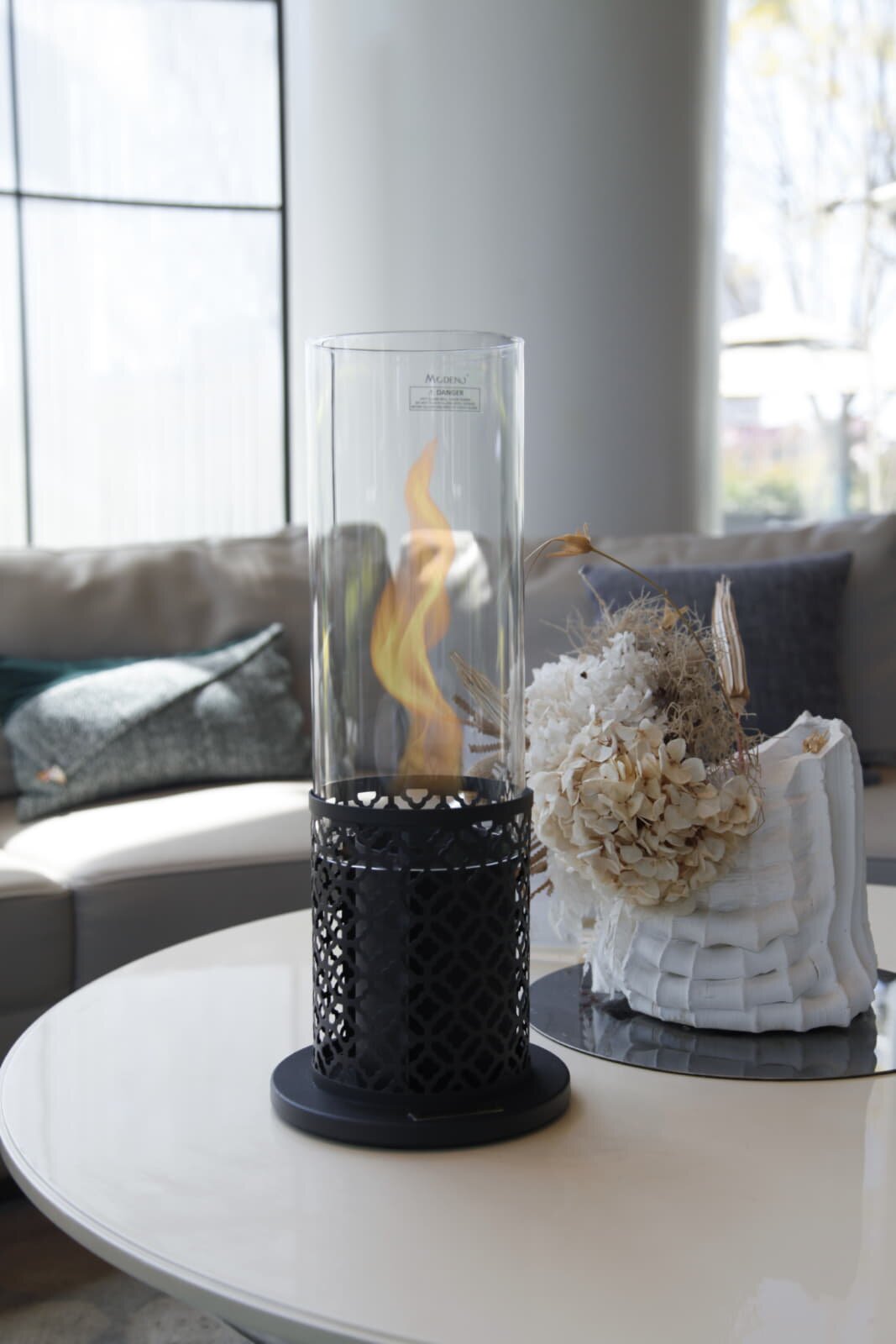 Bio-Ethanol Tischfeuerstelle Modeno Vornado, schwarz