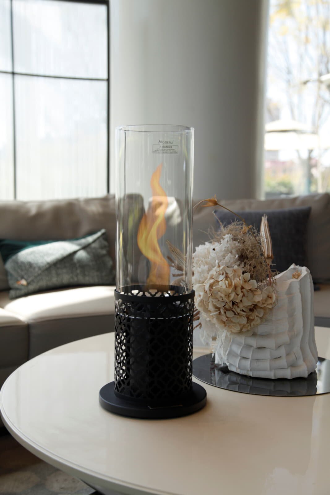 Bio-Ethanol Tischfeuerstelle Modeno Vornado, schwarz