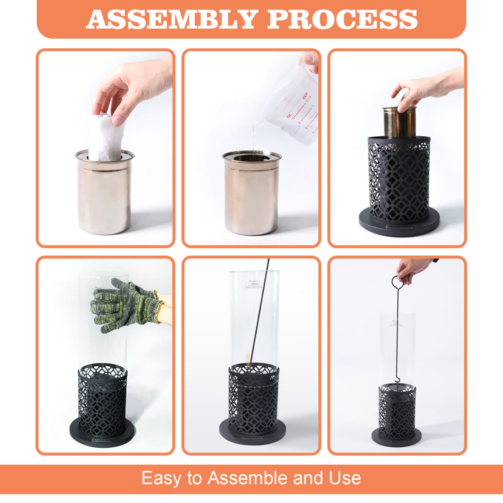 Bio-Ethanol Tischfeuerstelle Modeno Vornado, schwarz