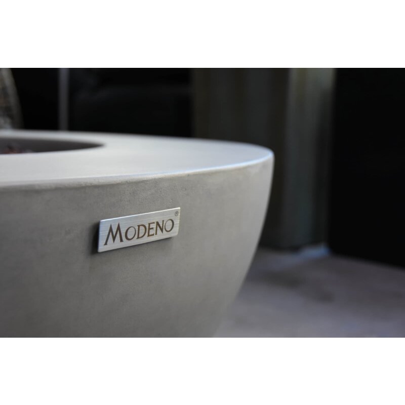 Gas- Feuerstelle Modeno Roca aus Faserbeton, grau