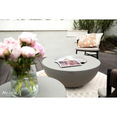 Gas- Feuerstelle Modeno Roca aus Faserbeton, grau