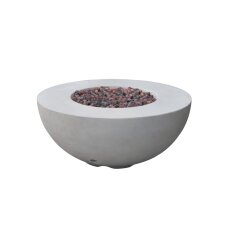 Gas- Feuerstelle Modeno Roca aus Faserbeton, grau