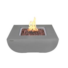 Gas- Feuerstelle Modeno Westport aus Faserbeton, grau