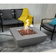 Gas- Feuerstelle Modeno Westport aus Faserbeton, grau