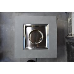 Gas- Feuerstelle Modeno Westport aus Faserbeton, grau