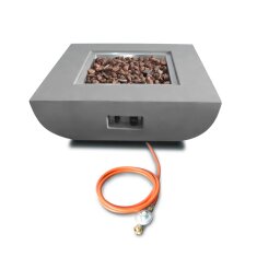 Gas- Feuerstelle Modeno Westport aus Faserbeton, grau