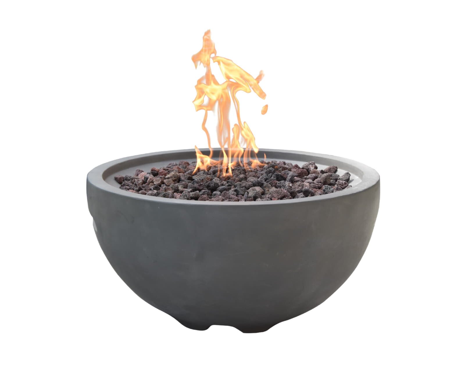 Gas- Feuerstelle Modeno Nantucket aus Faserbeton, hellgrau