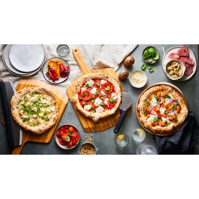 Ooni Pizzaschieber und Servierbrett aus Bambus - 40 cm