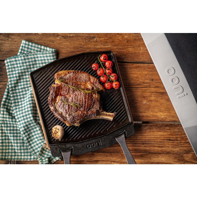 Ooni doppelseitige Grillpfanne aus Gusseisen