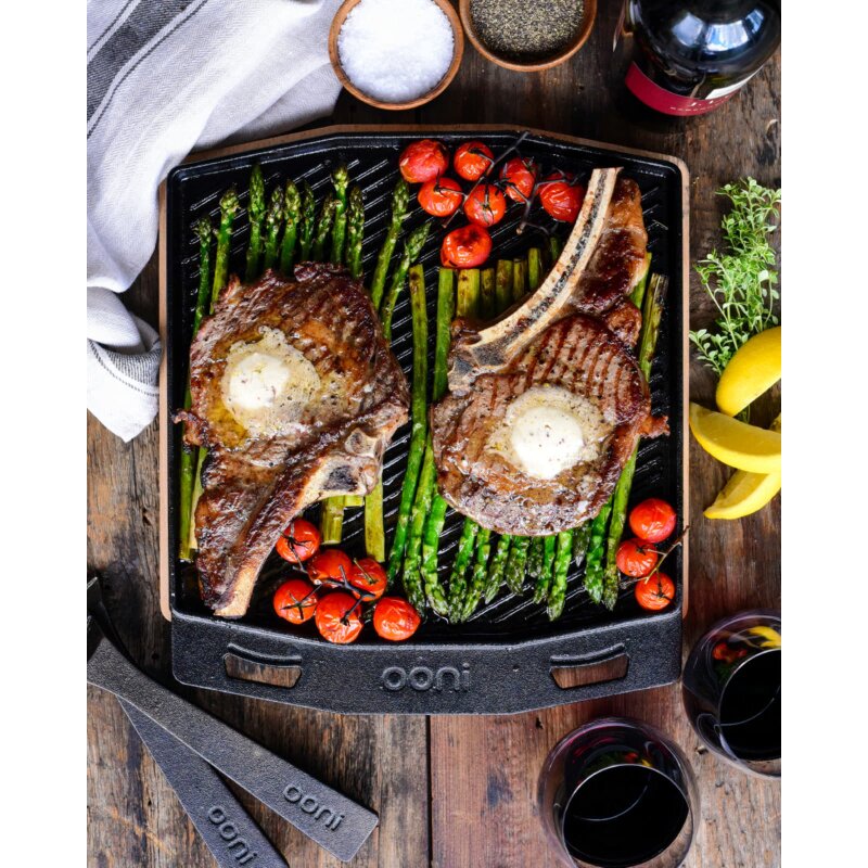 Ooni doppelseitige Grillpfanne aus Gusseisen