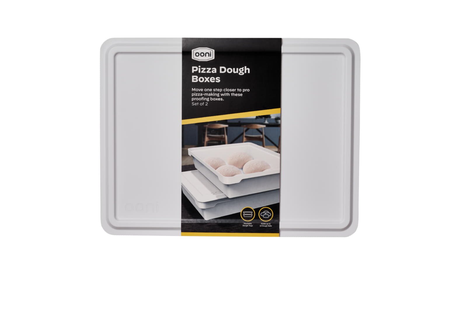 Ooni 2 Pizzateigboxen mit Deckel