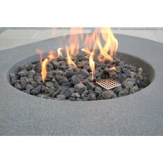 Loungetisch mit Gas Feuerstelle Elementi Boulder in Natursteinoptik