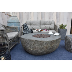 Loungetisch mit Gas Feuerstelle Elementi Boulder