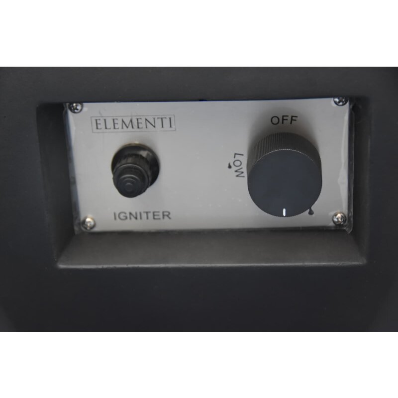 Gas- Feuerstelle Modeno Aurora aus Faserbeton, Schwarz