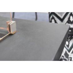 Gas- Feuerstelle Modeno Aurora aus Faserbeton, Schwarz